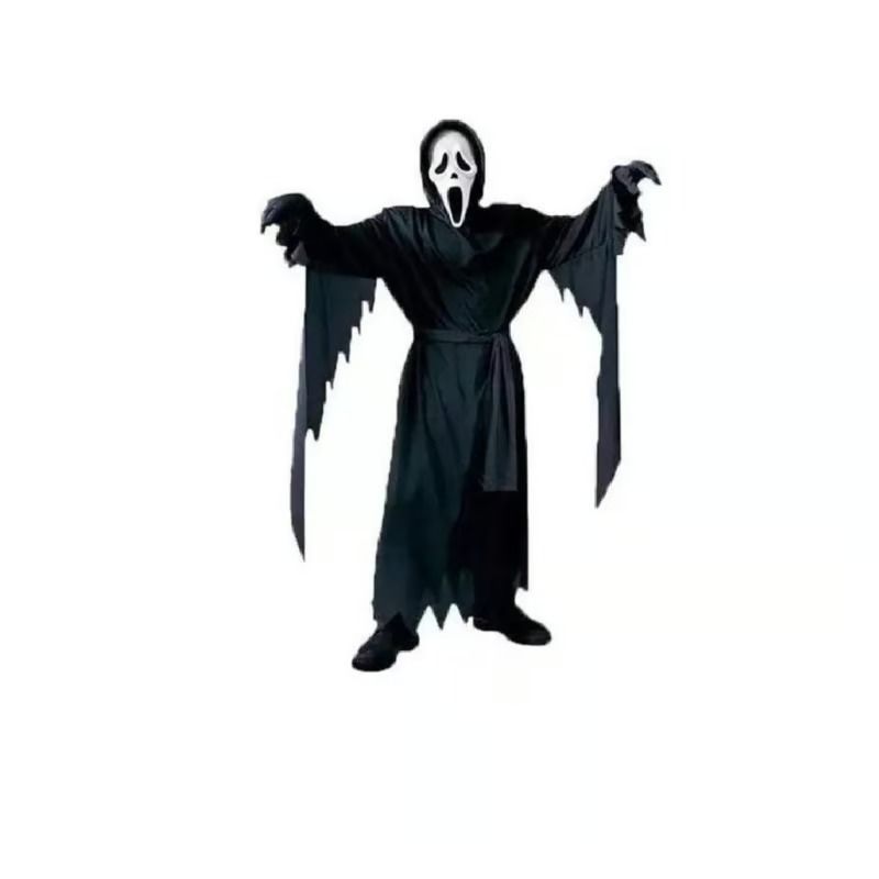 GENERICO - Disfraz Niños Scary Movie Con Máscara Scream Halloween