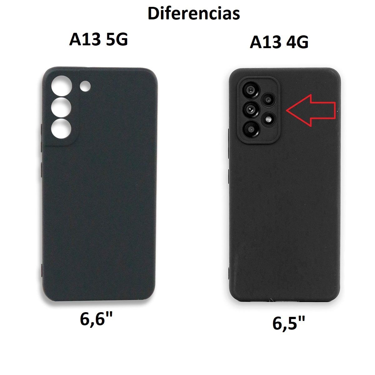 JOIGO - Carcasa Para Samsung A13 4G Rojo