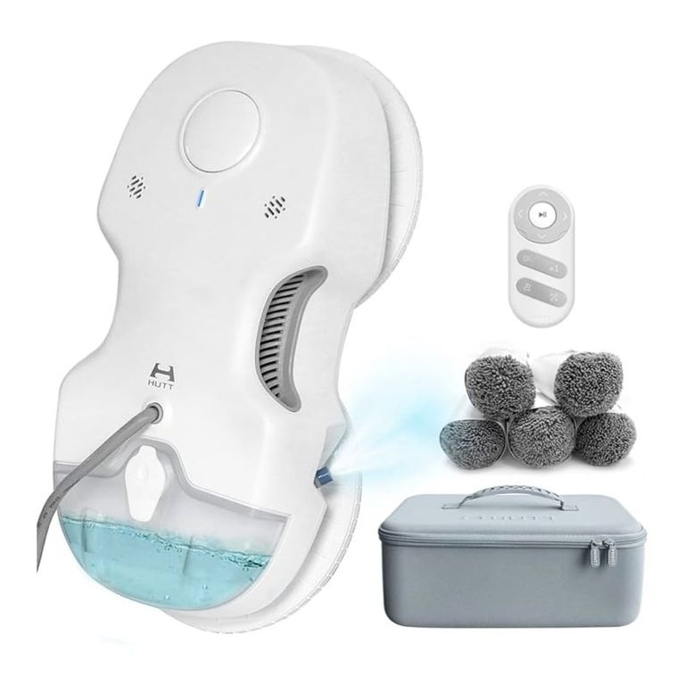 HUTT Robot Limpia Vidrios C6 con Tanque de Agua 80ML, 3800 PA