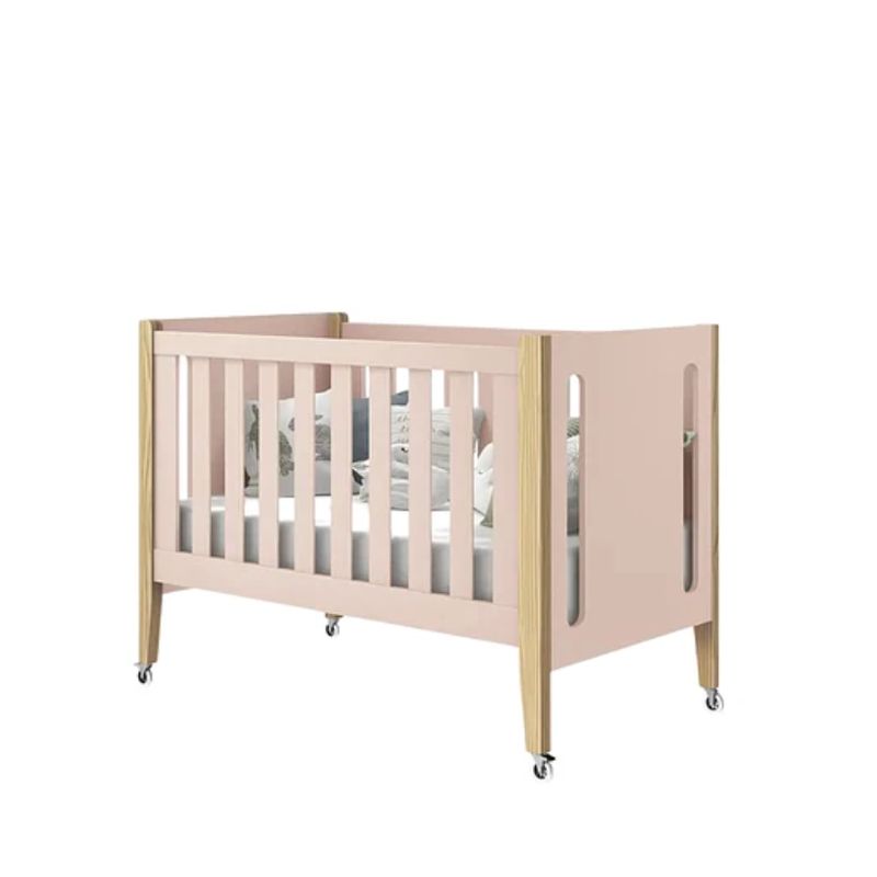 KIDSCOOL - CUNA BOOM 3 EN 1 ROSA MATE/NATURAL
