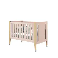 KIDSCOOL - CUNA BOOM 3 EN 1 ROSA MATE/NATURAL