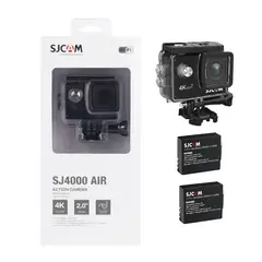 SJCAM - Cámara deportiva SJ4000 AIR 4K WIFI con 2 baterias