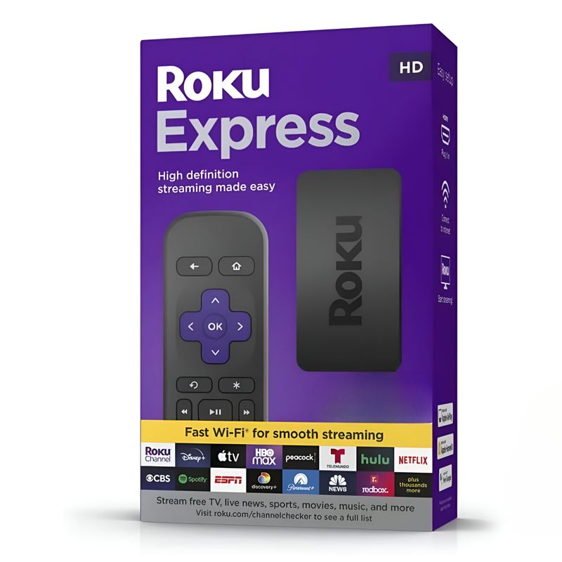 ROKU - Roku TV Express FHD Streaming 1080p 60HZ Dual WIFI 2G & 5G - Negro