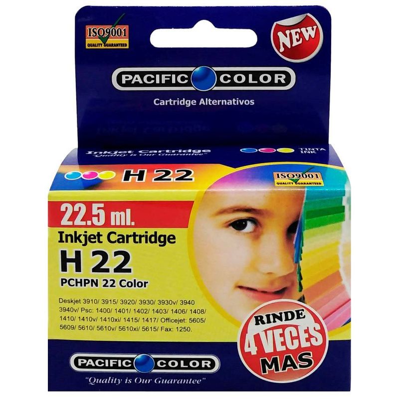 PACIFIC COLOR - CARTRIDGE HP 22 ALTERNATIVA COLOR