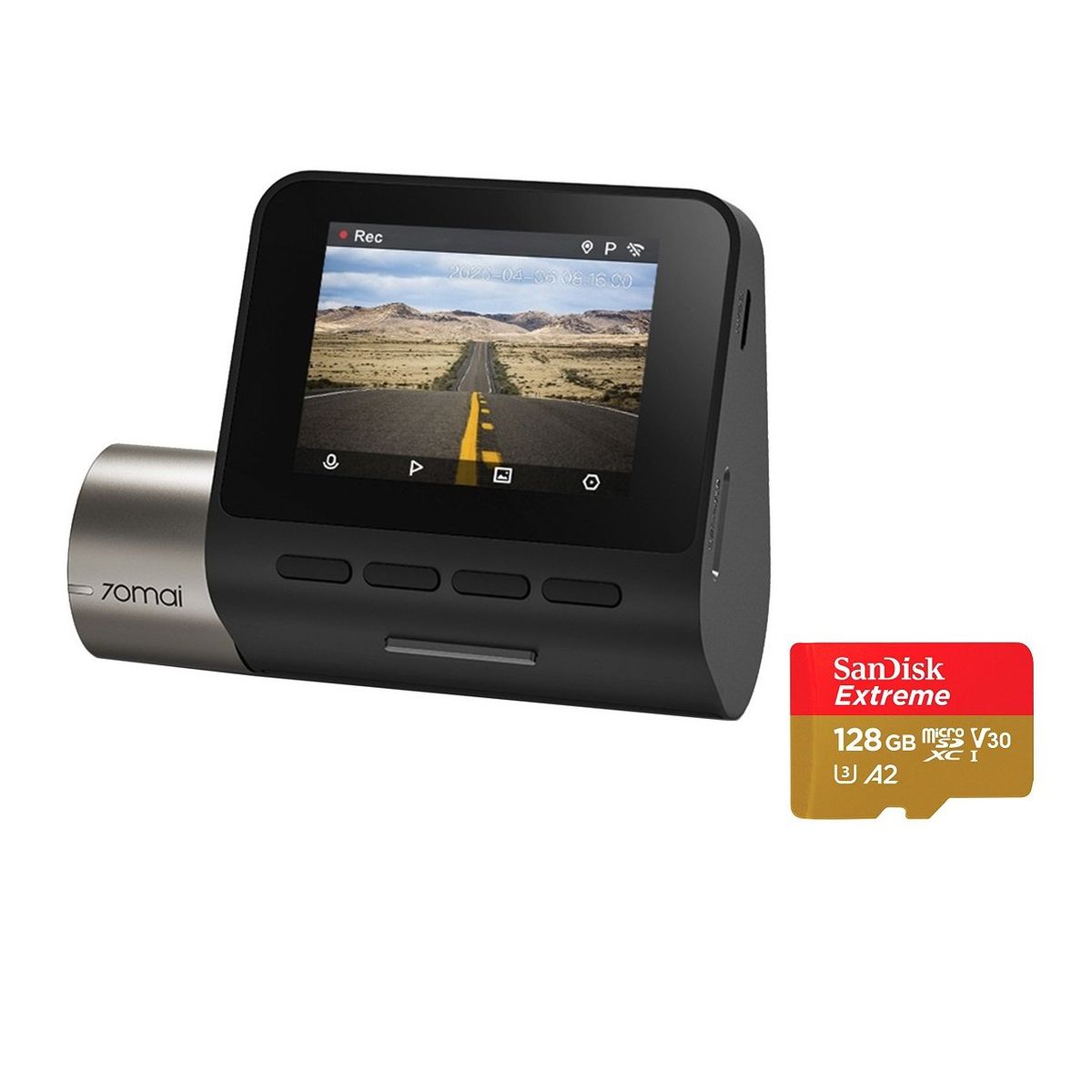 70MAI - cámara para automóvil + micro sd 128GB 70mai Pro Plus A500S 1944P
