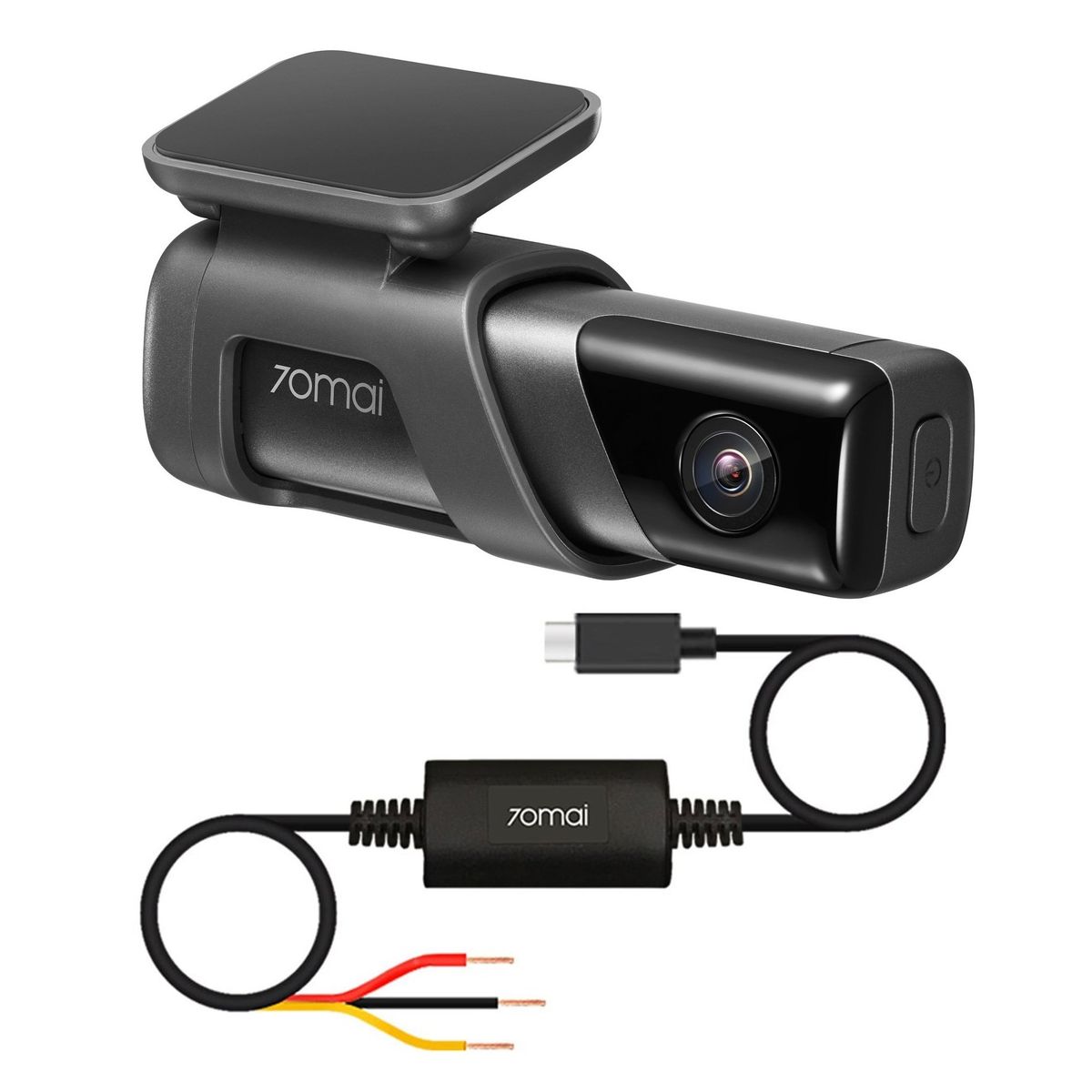 70MAI - Cámara DVR Auto 1944P HDR GPS 70mai M500 64GB con cableado UP03