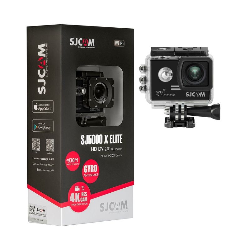 SJCAM - Cámara Deportiva SJCAM SJ5000X 4K WIFI Gyro estabilizador