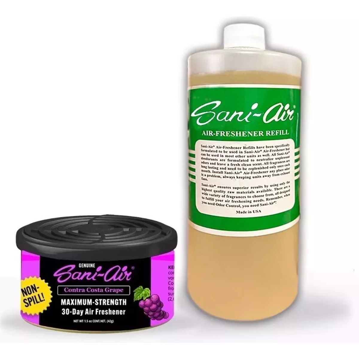 SANI AIR - Lata Sani Air Auto Berry + Botella De 1 Litro De Recarga