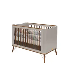 KIDSCOOL - CUNA MADERA ALBI 3 EN 1 GRIS