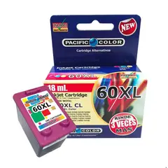 PACIFIC COLOR - TINTA ALTERNATIVA COMPATIBLE HP 60 XL COLOR