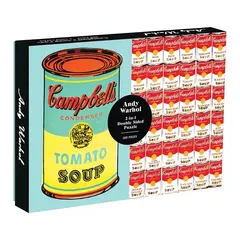 TOP10BOOKS - JUEGO Puzzle Doble Cara Andy Warhol Campbell's Soup Cans 500 Piezas