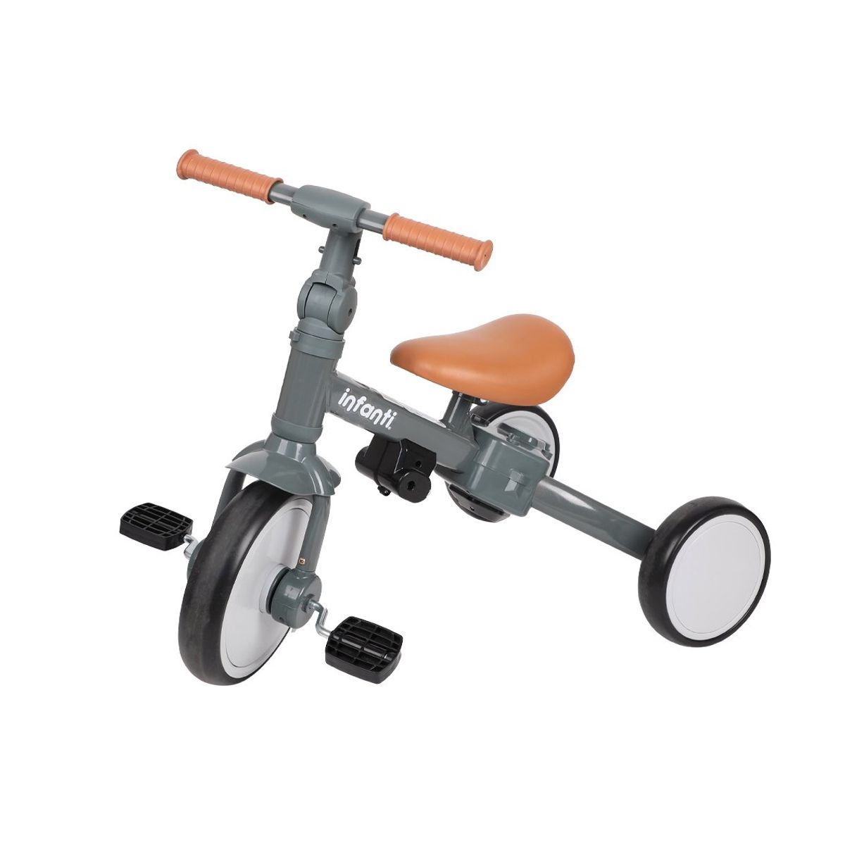 INFANTI - Triciclo 4 En 1 Gris Infanti