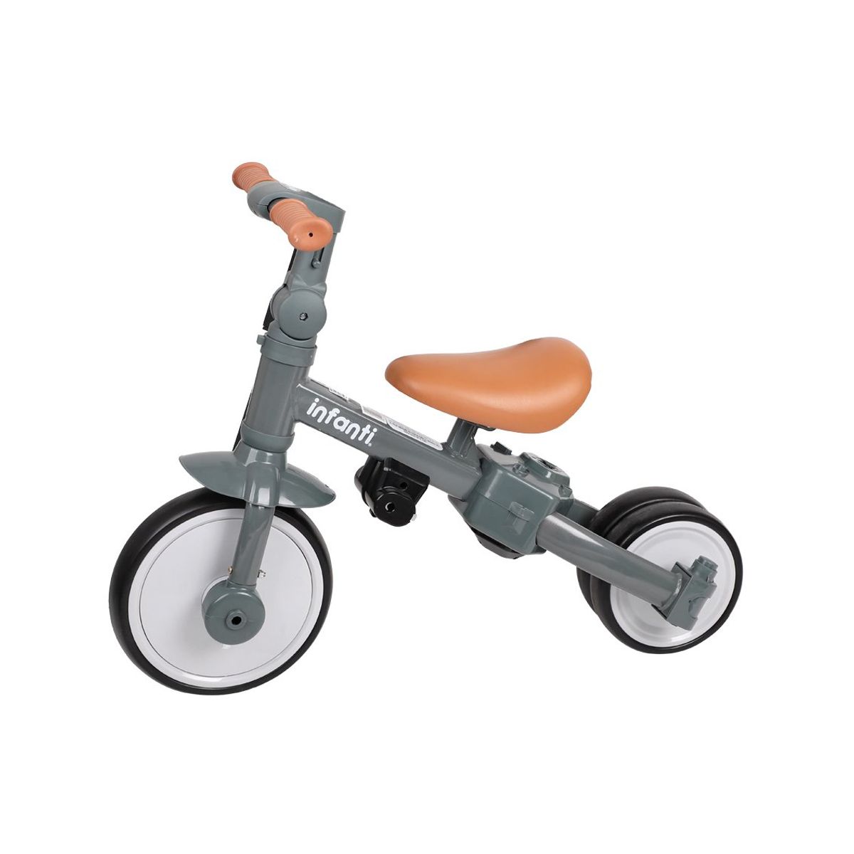 INFANTI - Triciclo 4 En 1 Gris Infanti