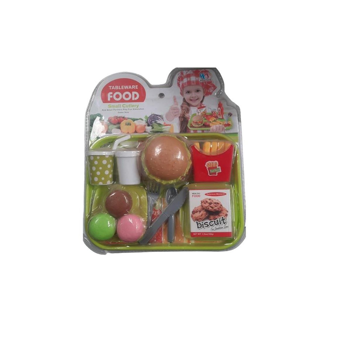 TOLIPA - Set de Comida Rápida y Postre para niños