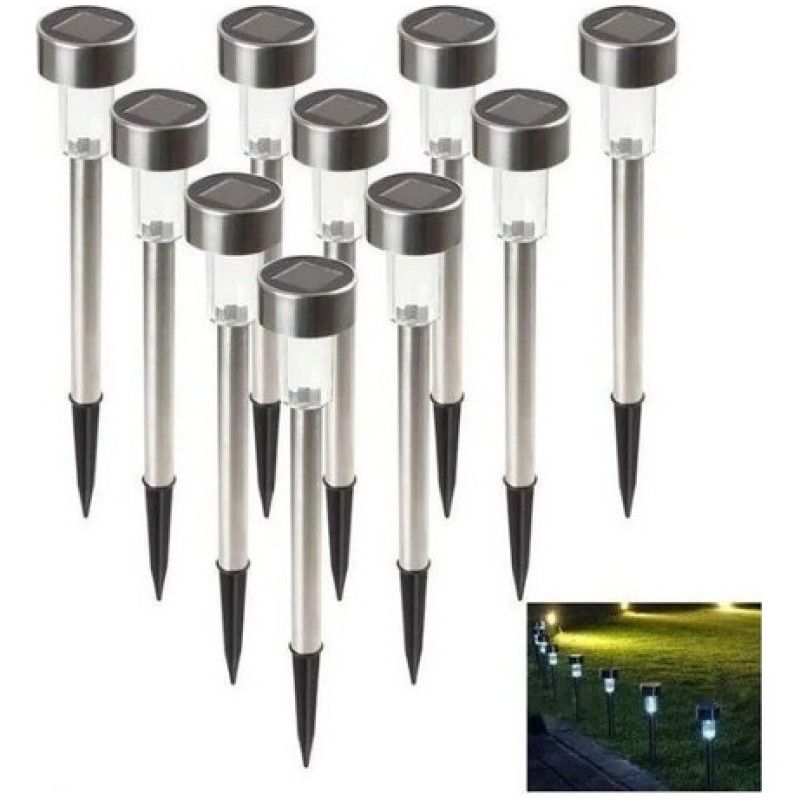 ROZENBERG SPA - Set 15 Focos Faroles Solares Led Con Estaca Para Jardin