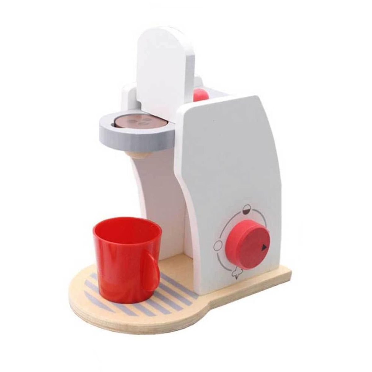 ARTIDIX - Cafetera de Juguete de madera con 6 piezas adiciónales