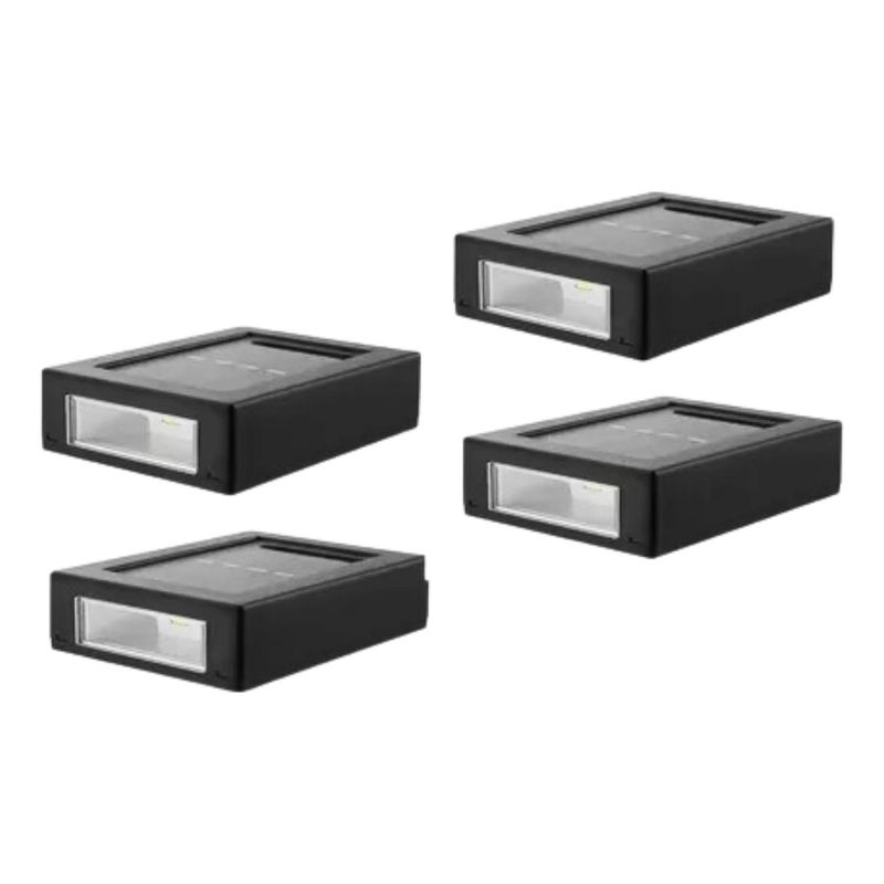 IMPORTCLICK - Pack 4 Focos Muro Aplique Led Solar Jardín 10x3x7 CM