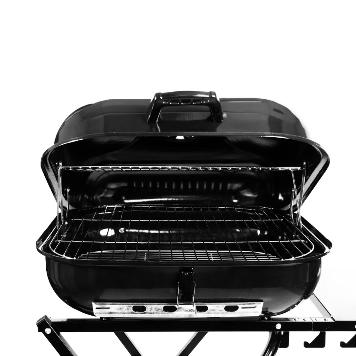 IMPORTCLICK - Parrilla Asado Plegable Carbón Tapa Ruedas IMPORTCLICK