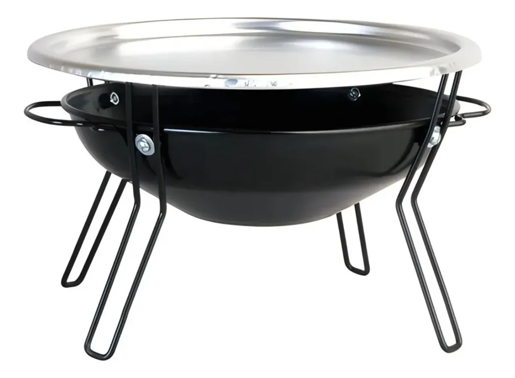 Parrilla Brasero Mesa Acero Inoxidable 30cm