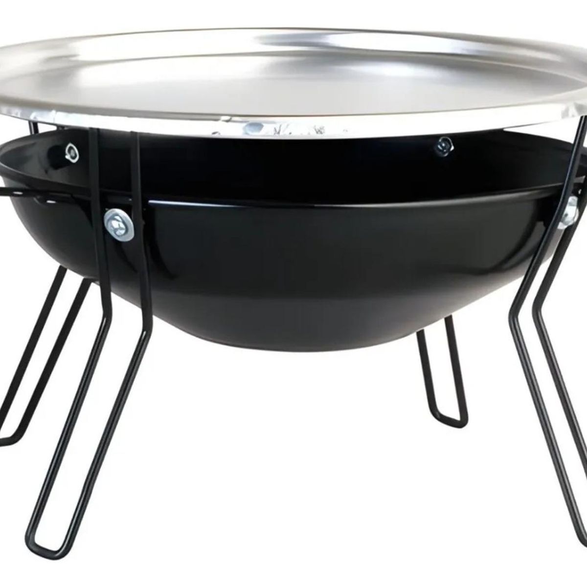 IMPORTCLICK - Parrilla Brasero Mesa Acero Inoxidable 30cm