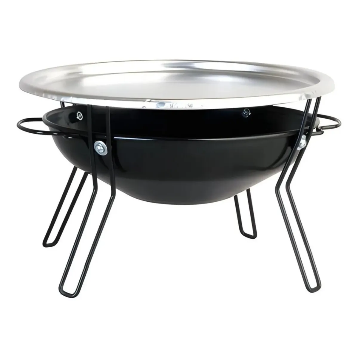 IMPORTCLICK - Parrilla Brasero Mesa Acero Inoxidable 30cm