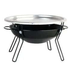 IMPORTCLICK - Parrilla Brasero Mesa Acero Inoxidable 30cm