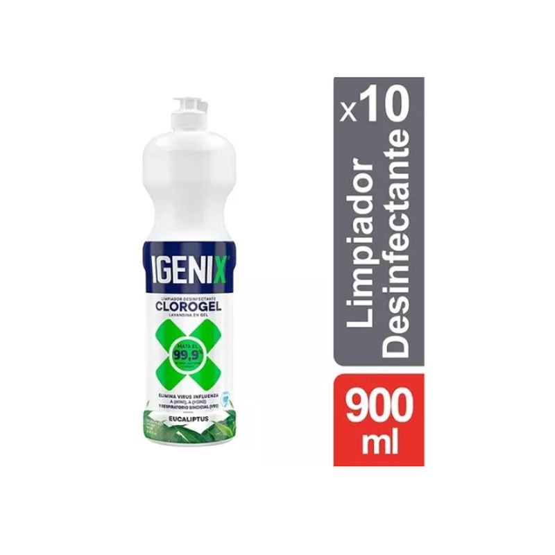 IGENIX - Igenix Limpiador Clorogel Lavanda 900ml 10 und