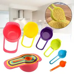 GENERICO - 6 Cucharas Medidoras Cocina Repostería Medida Tazas Gourmet