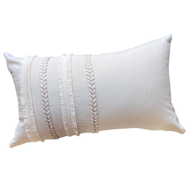 MANDIRHOME - Funda de Cojín Aurora 2.0 Crudo Rectangular