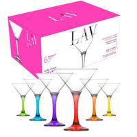 COPAS MARTINI VIDRIO PINTADO A MANO 390 CC