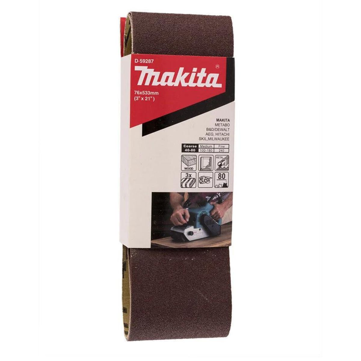 MAKITA - Lija De Banda 3 X 21 D-59287