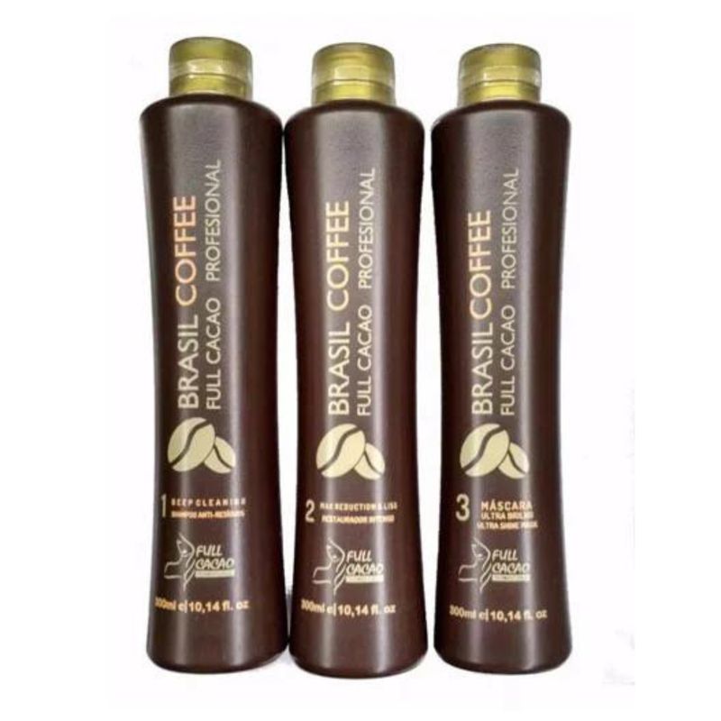 GENERICO - Full Coffee Keratina Alisado Full Cacao Professional 3 Pasos 500ML