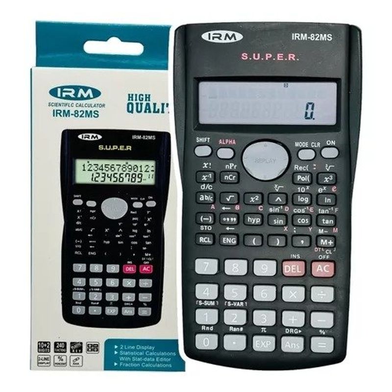 IRM - Calculadora Científica Con Tapa 10 Dígitos + las pilas