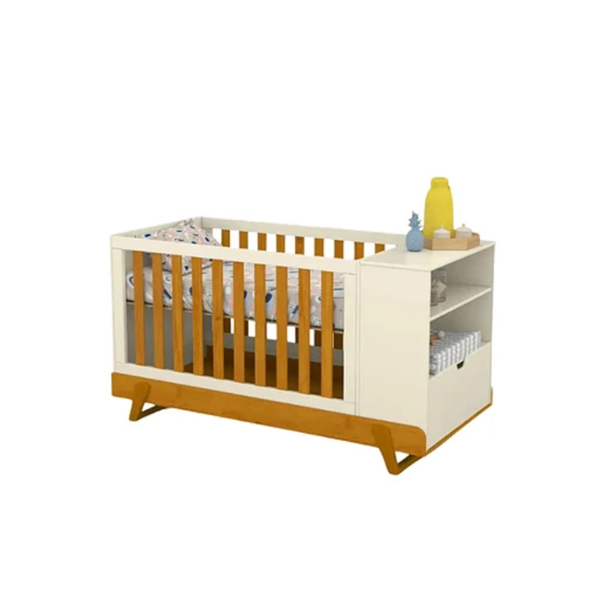 KIDSCOOL - Cuna Multifuncion MielBeige Eco Wood