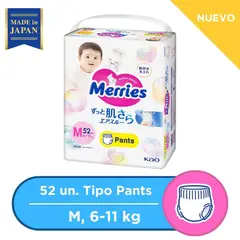 MERRIES - Pañales Pants M 52 Pcs Super Jumbo