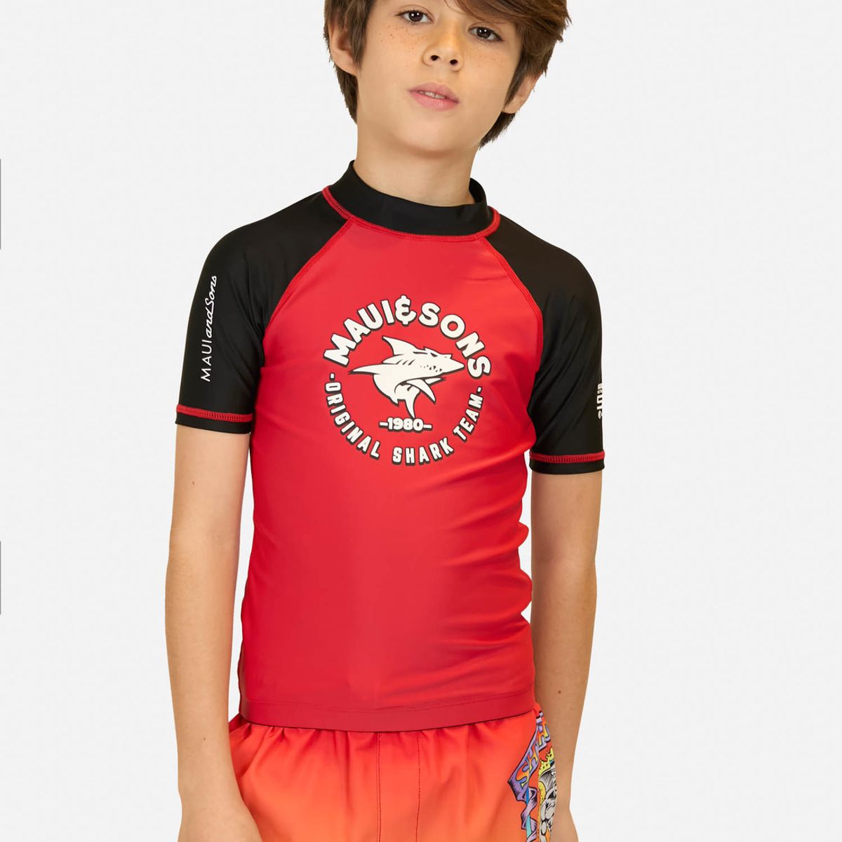 MAUI AND SONS - Polera UVP Parise Rojo Niño Maui And Sons