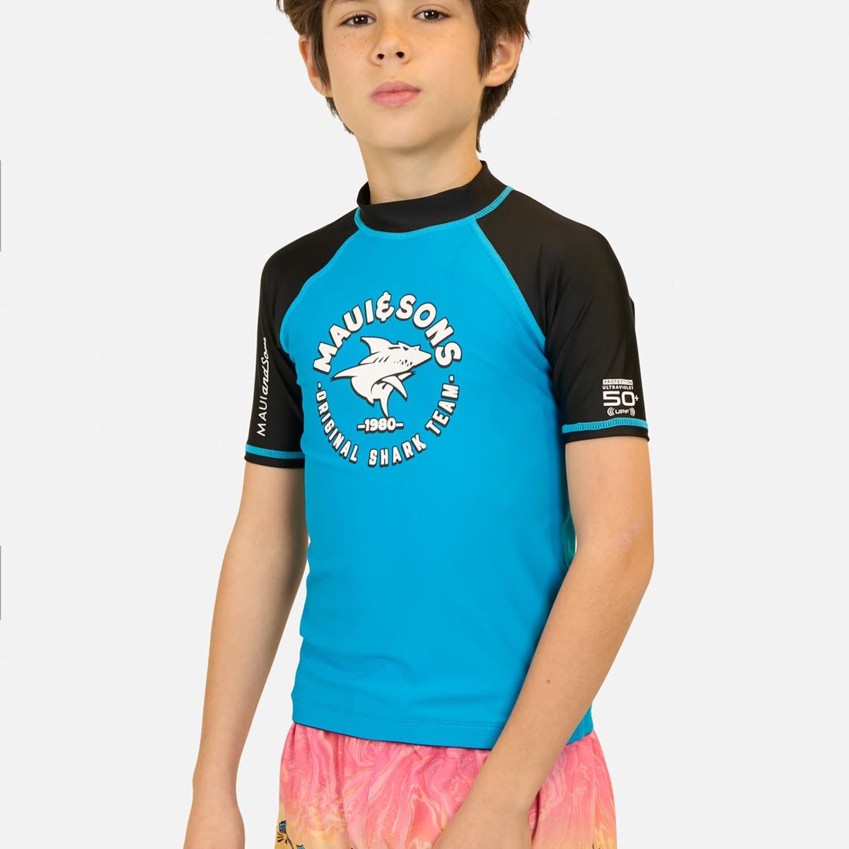 MAUI AND SONS - Polera UVP Parise Azul Niño Maui And Sons