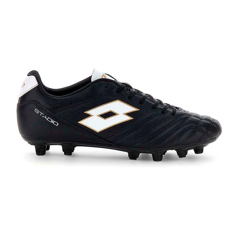 LOTTO - Zapato de Futbol Hombre Lotto - Stadio FG 705 Negro Blanco - Negro - 45