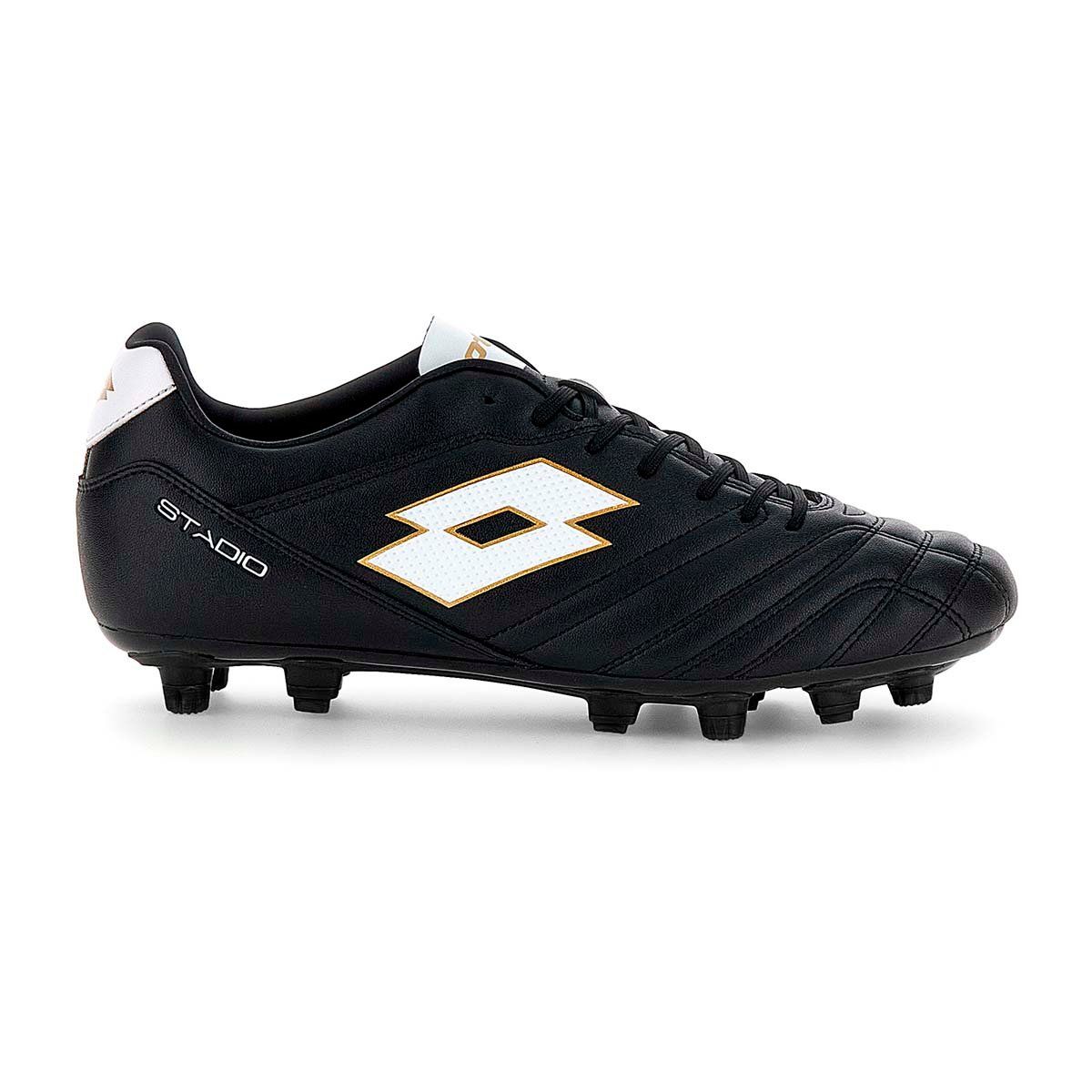 LOTTO - Zapato de Futbol Hombre Lotto - Stadio FG 705 Negro Blanco