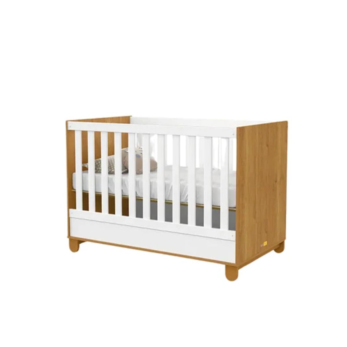 KIDSCOOL - CUNA MADERA NEW ZUPI BLANCA-CARAMELO