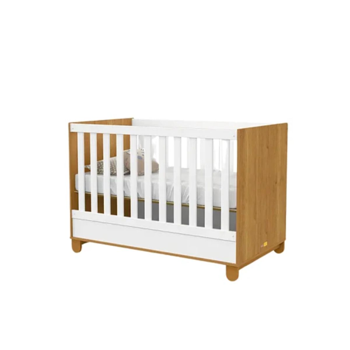 KIDSCOOL - CUNA MADERA NEW ZUPI BLANCA-CARAMELO
