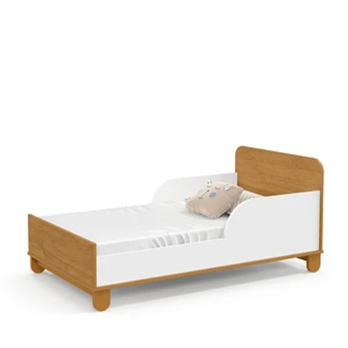 KIDSCOOL - CUNA MADERA NEW ZUPI BLANCA-CARAMELO