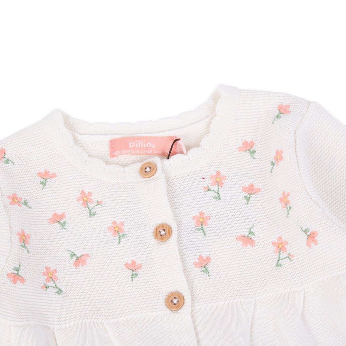 PILLIN - Chaleco Bebé Niña Blanco Pillin PILLIN