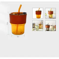 GENERICO - Vaso De Vidrio Hermetico Con Bombilla