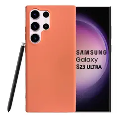 JOIGO - Carcasa Para Samsung S23 Ultra Goma Rosado.