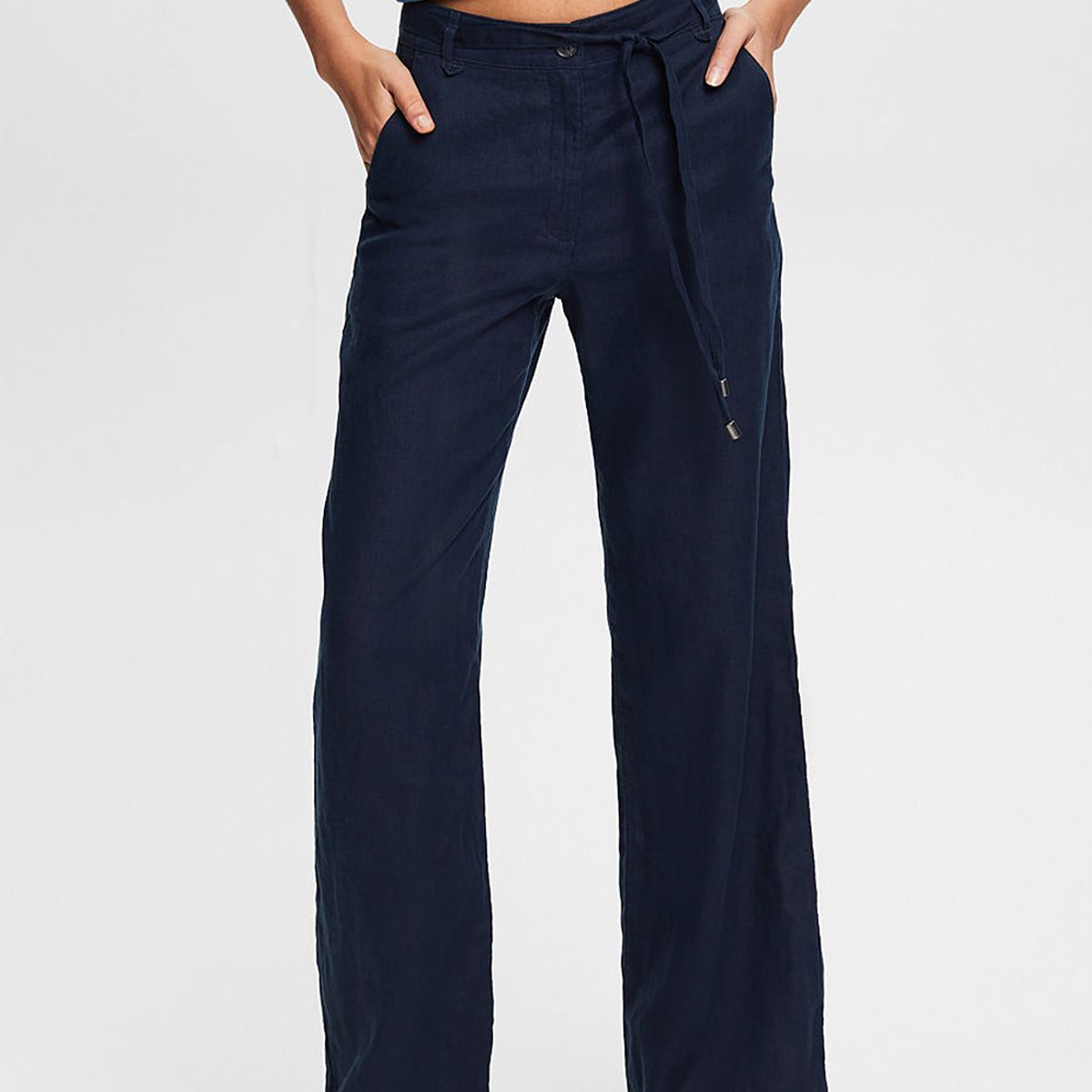 ESPRIT - Pantalón Wide Leg De Lino Mujer Esprit ESPRIT