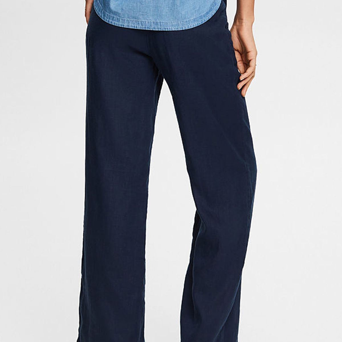 ESPRIT - Pantalón Wide Leg De Lino Mujer Esprit ESPRIT