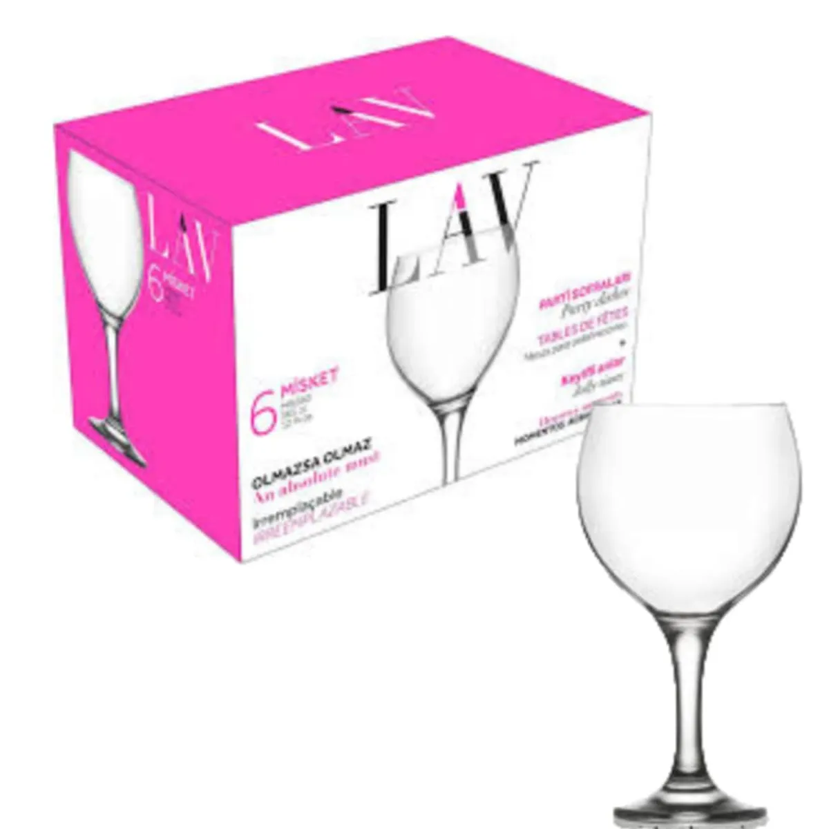 LAV - COPAS  VINO Y AGUA  365 CC