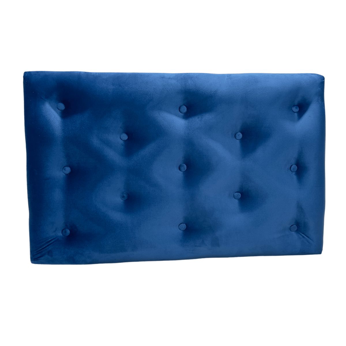 GENERICO - Respaldo 1 Plaza Azul Marino Felpa Muebles Rimar