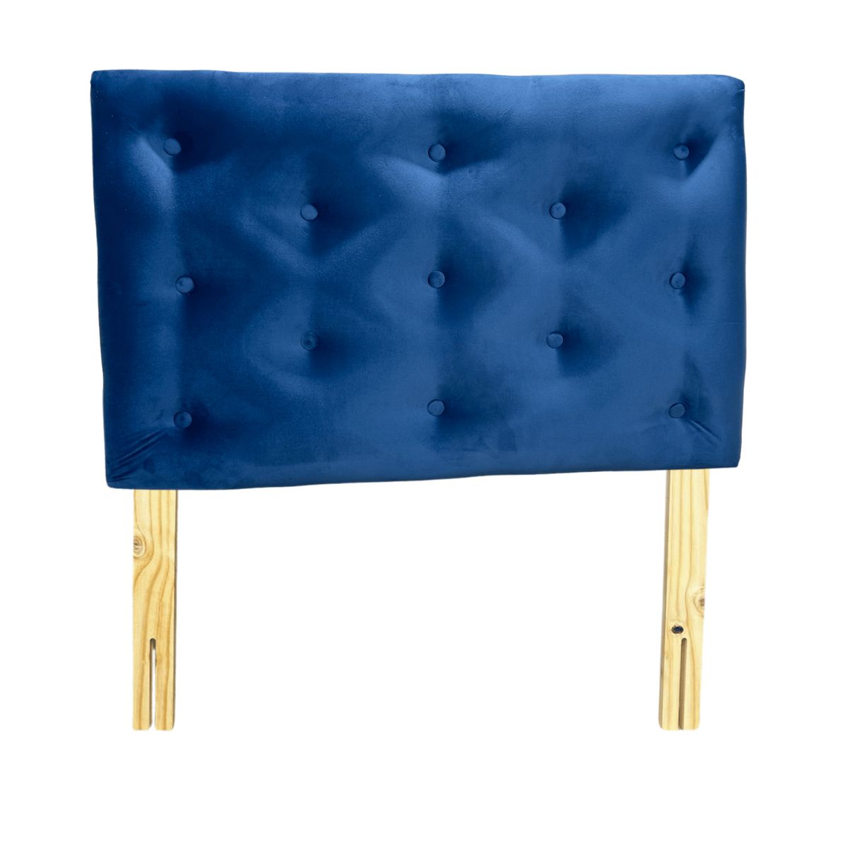 GENERICO - Respaldo 1 Plaza Azul Marino Felpa Muebles Rimar